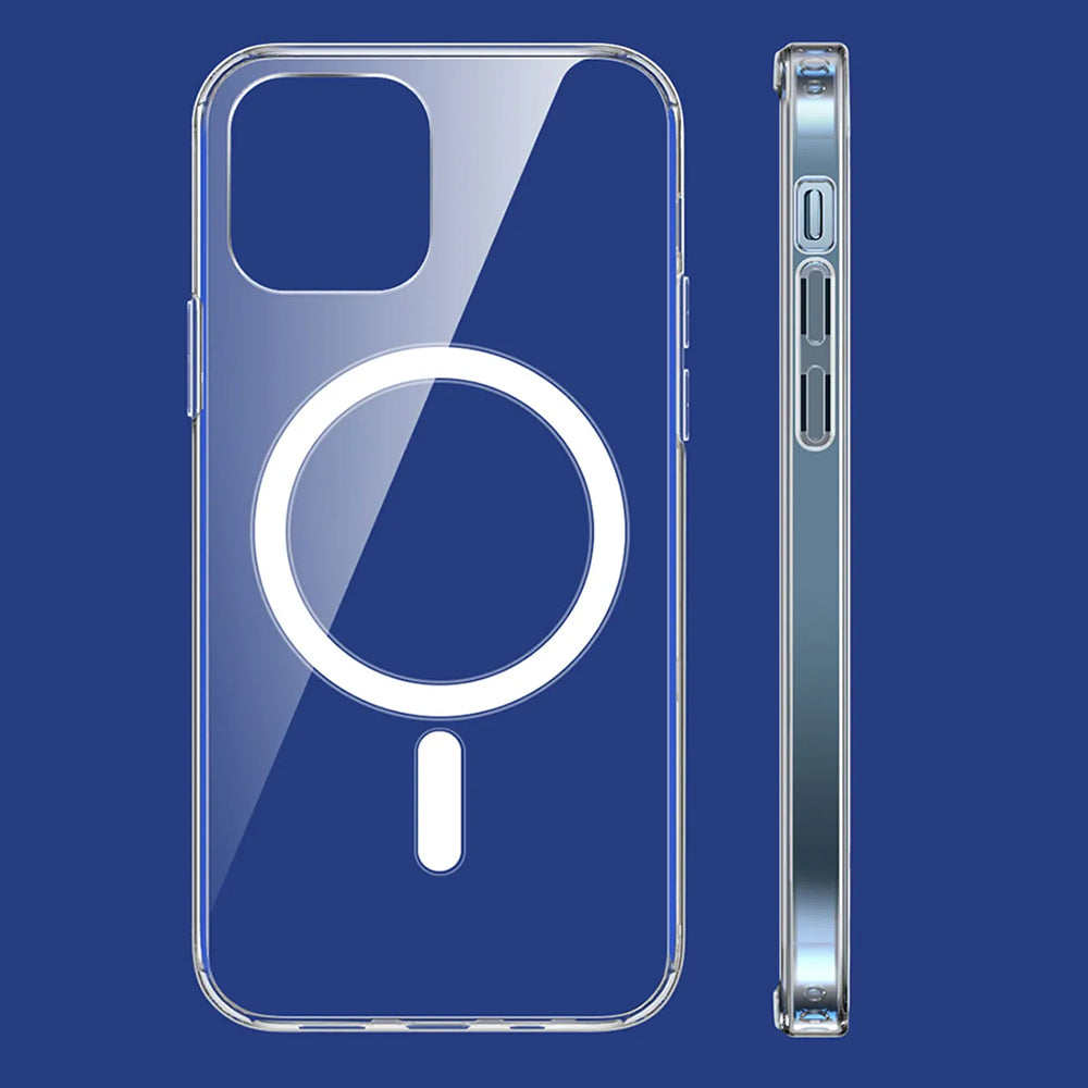 Custodia MagSafe per Apple iPhone 13 Pro, Techsuit, Pro, Trasparente