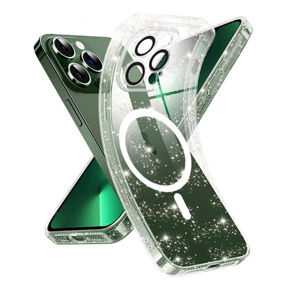 Custodia MagSafe per Apple iPhone 13 Pro, Techsuit, SparkleSkin, Trasparente