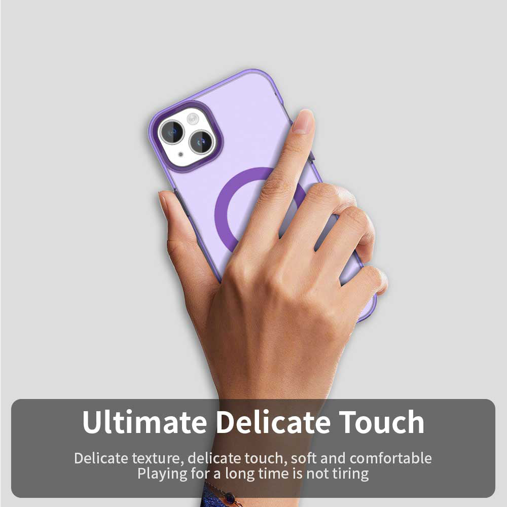Custodia MagSafe per Apple iPhone 13, Techsuit, CandyCase, Viola