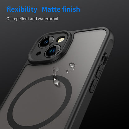 Custodia MagSafe per Apple iPhone 13, Techsuit, HaloFrost II, Nera