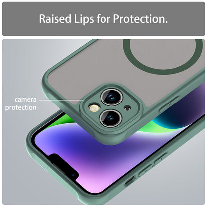 Custodia MagSafe per Apple iPhone 13, Techsuit, HaloFrost II, Verde