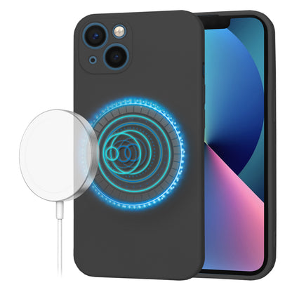 Custodia MagSafe per Apple iPhone 13, Techsuit, SoftFlex, Nera