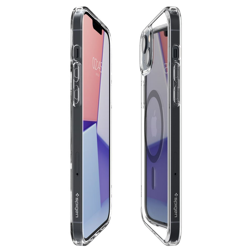 Custodia MagSafe per Apple iPhone 14 Plus, Spigen, Ultra Hybrid Carbon, Trasparente