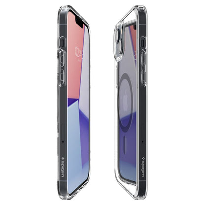 Custodia MagSafe per Apple iPhone 14 Plus, Spigen, Ultra Hybrid Carbon, Trasparente