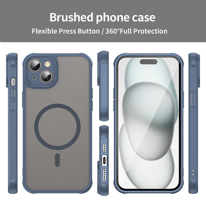 Custodia MagSafe per Apple iPhone 14 Plus, Techsuit, HaloFrost II, Blu Navy