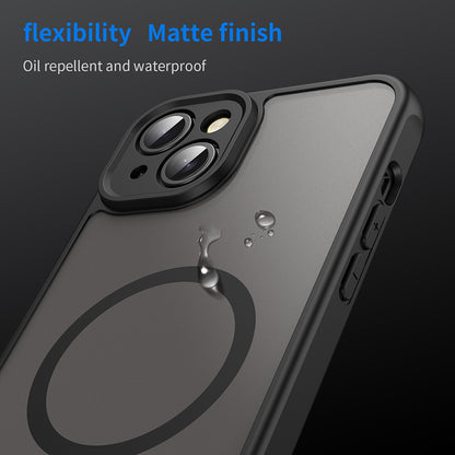 Custodia MagSafe per Apple iPhone 14 Plus, Techsuit, HaloFrost II, Nera