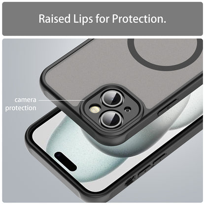 Custodia MagSafe per Apple iPhone 14 Plus, Techsuit, HaloFrost II, Nera