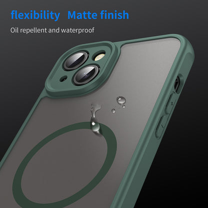 Custodia MagSafe per Apple iPhone 14 Plus, Techsuit, HaloFrost II, Verde