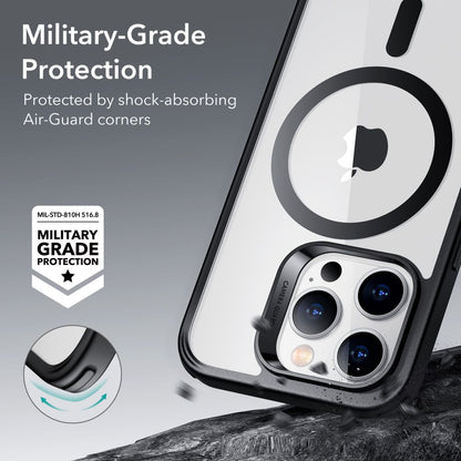Custodia MagSafe per Apple iPhone 14 Pro, ESR, Classic Hybrid, Nero Trasparente