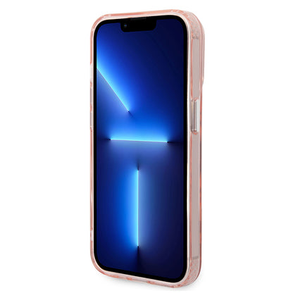 Custodia MagSafe per Apple iPhone 14 Pro, Karl Lagerfeld, Karl & Choupette Aluminium, Rosa