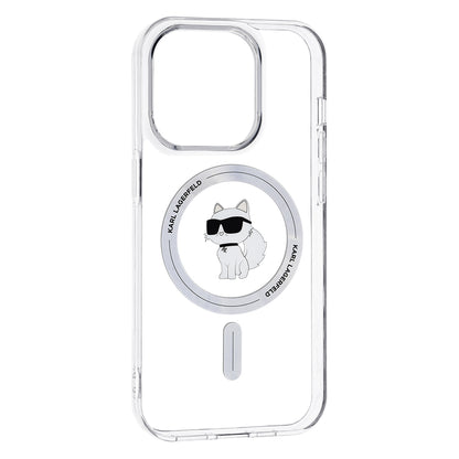 Custodia MagSafe per Apple iPhone 14 Pro Max, Karl Lagerfeld, IML Choupette, Trasparente