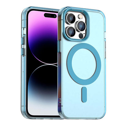 Custodia MagSafe per Apple iPhone 14 Pro Max, Techsuit, CandyCase, Blu