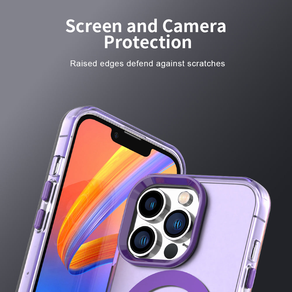 Custodia MagSafe per Apple iPhone 14 Pro Max, Techsuit, CandyCase, Viola