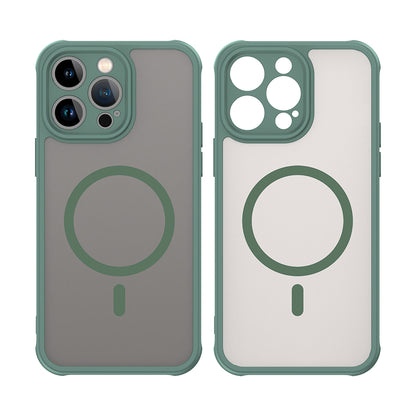 Custodia MagSafe per Apple iPhone 14 Pro Max, Techsuit, HaloFrost II, Verde