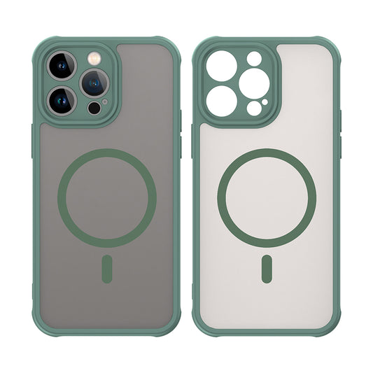 Custodia MagSafe per Apple iPhone 14 Pro Max, Techsuit, HaloFrost II, Verde
