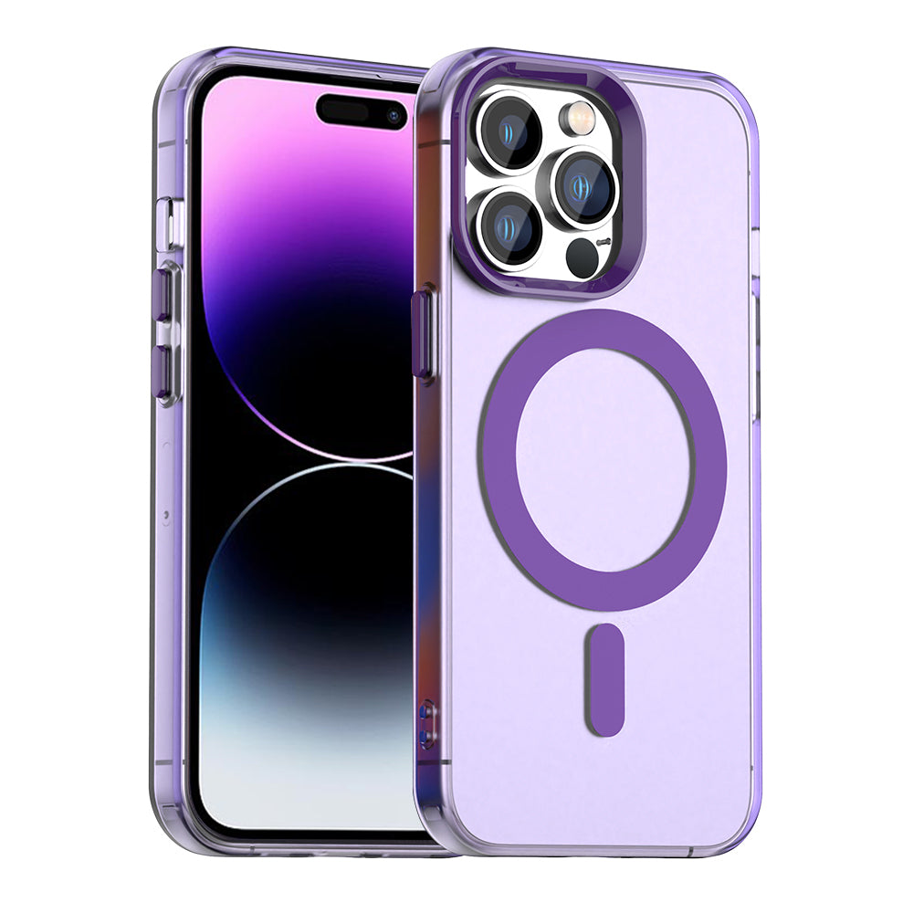 Custodia MagSafe per Apple iPhone 14 Pro, Techsuit, CandyCase, Viola