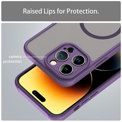 Custodia MagSafe per Apple iPhone 14 Pro, Techsuit, HaloFrost II, Viola