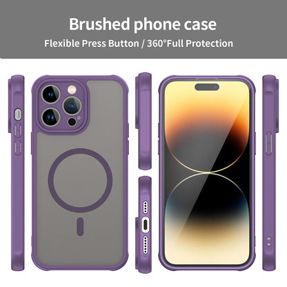 Custodia MagSafe per Apple iPhone 14 Pro, Techsuit, HaloFrost II, Viola