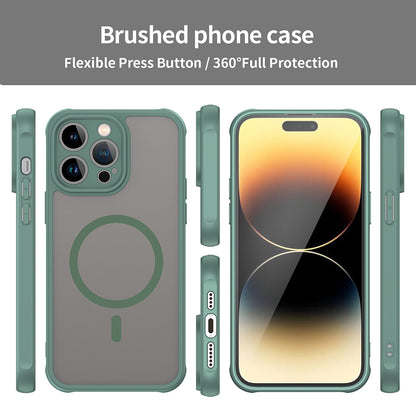 Custodia MagSafe per Apple iPhone 14 Pro, Techsuit, HaloFrost II, Verde