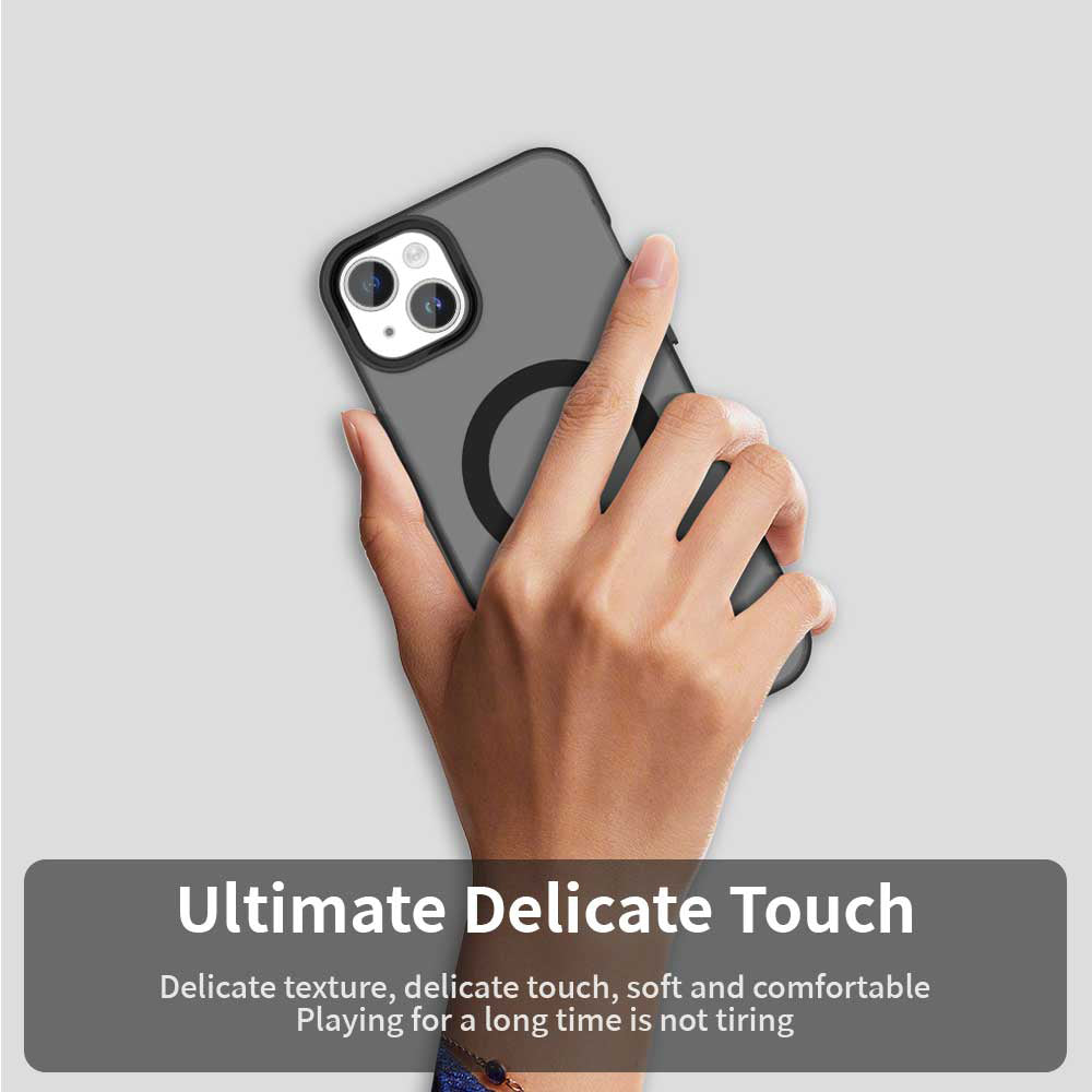 Custodia MagSafe per Apple iPhone 14, Techsuit, CandyCase, Nera