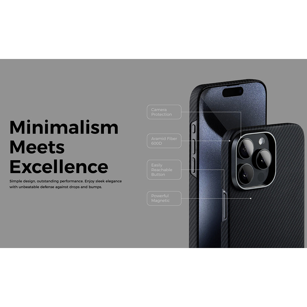 Custodia MagSafe per Apple iPhone 15, Edizard, Air, Nera