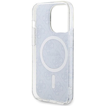 Custodia MagSafe per Apple iPhone 15, Guess, IML 4G, Blu