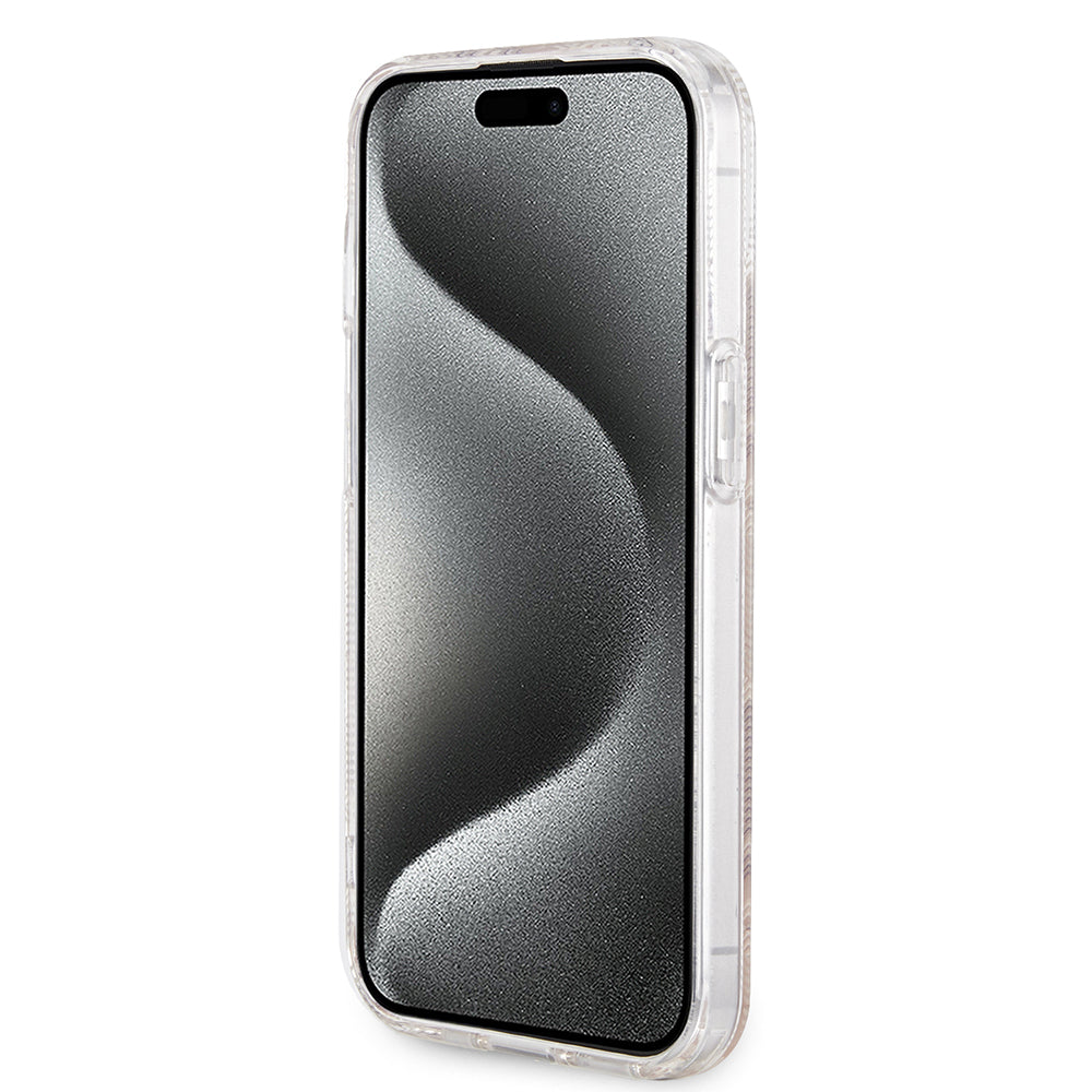 Custodia MagSafe per Apple iPhone 15, Guess, IML Gcube, Marrone