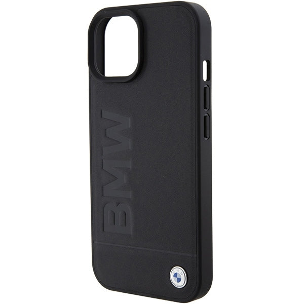 Custodia MagSafe per Apple iPhone 15 Plus, BMW, Natural Hot Stamp, Nera