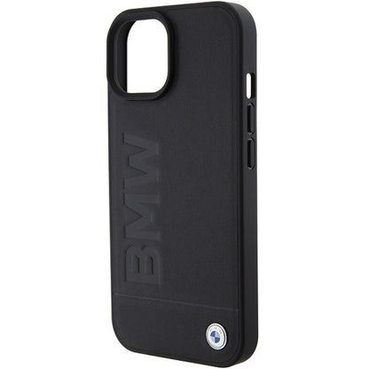 Custodia MagSafe per Apple iPhone 15 Plus, BMW, Natural Hot Stamp, Nera