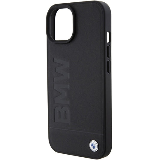 Custodia MagSafe per Apple iPhone 15 Plus, BMW, Natural Hot Stamp, Nera