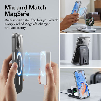 Custodia MagSafe per Apple iPhone 15 Plus, ESR, Classic Hybrid, Trasparente