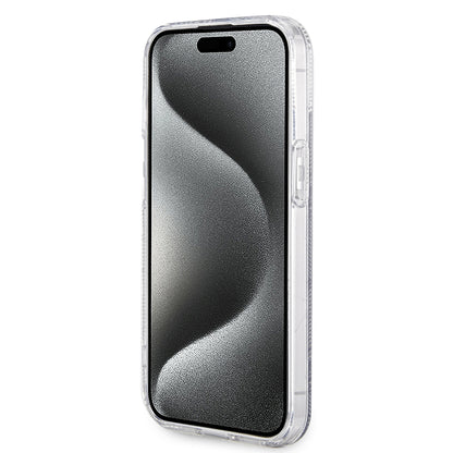 Custodia MagSafe per Apple iPhone 15 Plus, Guess, IML Gcube, Nera