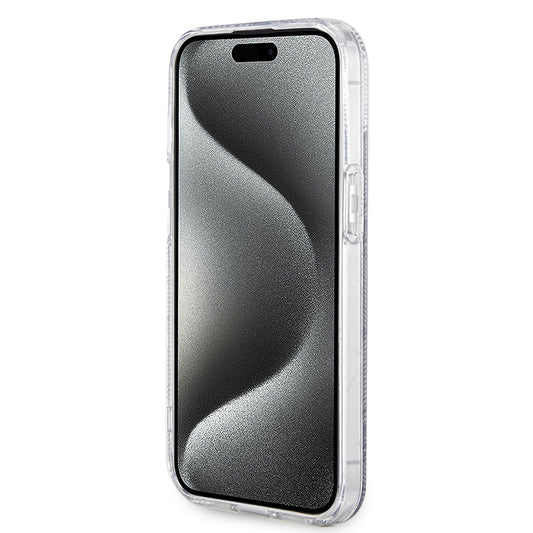 Custodia MagSafe per Apple iPhone 15 Plus, Guess, IML Gcube, Nera