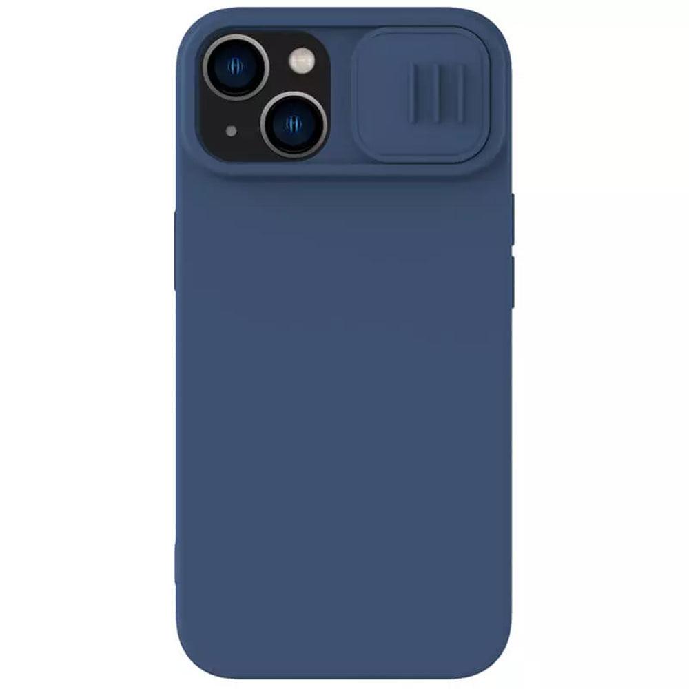 Custodia MagSafe per Apple iPhone 15 Plus, Nillkin, CamShield Silky, Blu