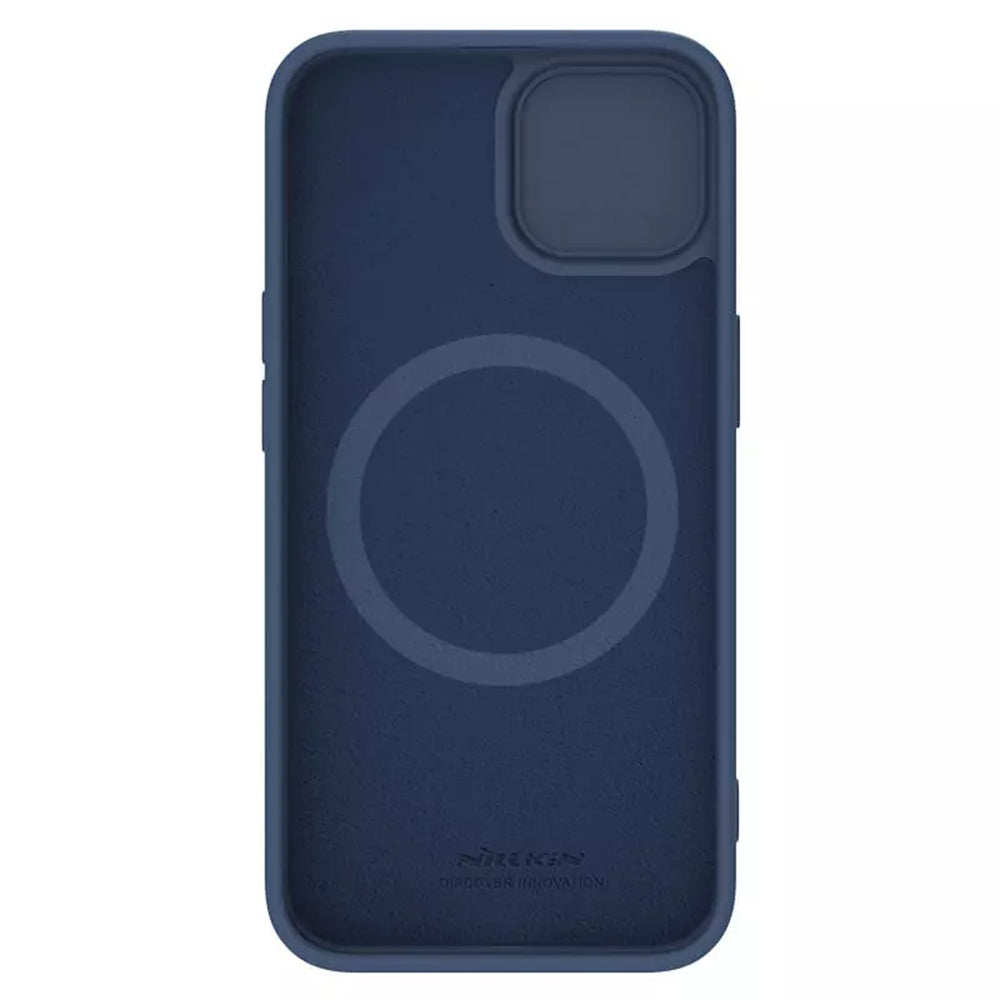 Custodia MagSafe per Apple iPhone 15 Plus, Nillkin, CamShield Silky, Blu
