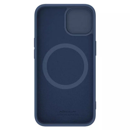 Custodia MagSafe per Apple iPhone 15 Plus, Nillkin, CamShield Silky, Blu