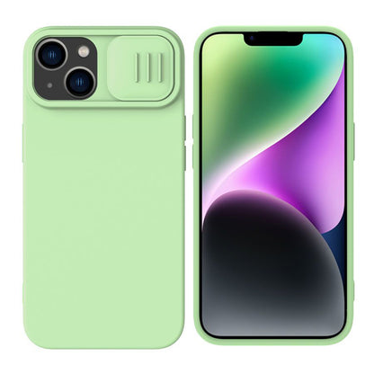 Custodia MagSafe per Apple iPhone 15 Plus, Nillkin, CamShield Silky, Verde Chiaro