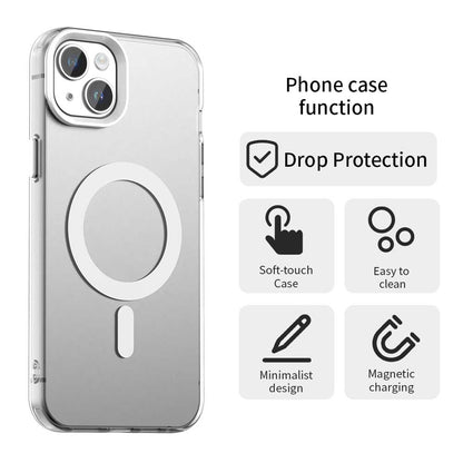 Custodia MagSafe per Apple iPhone 15 Plus, Techsuit, CandyCase, Bianca