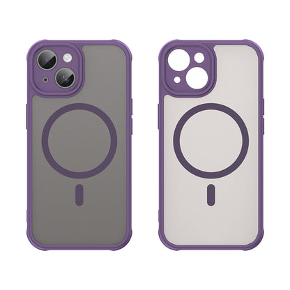 Custodia MagSafe per Apple iPhone 15 Plus, Techsuit, HaloFrost II, Viola
