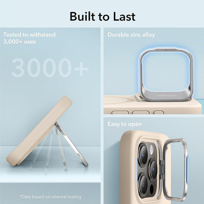 Custodia MagSafe per Apple iPhone 15 Pro, ESR, Cloud Soft Kickstand, Crema