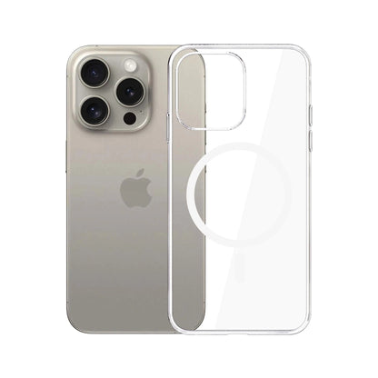 Custodia MagSafe per Apple iPhone 15 Pro Max, 3MK, Clear MagCase, Trasparente