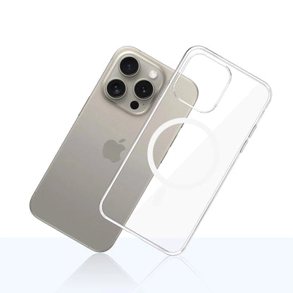 Custodia MagSafe per Apple iPhone 15 Pro Max, 3MK, Clear MagCase, Trasparente