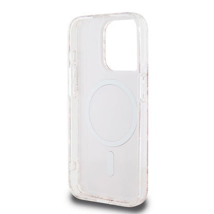 Custodia MagSafe per Apple iPhone 15 Pro Max, Guess, IML Gcube, Rosa