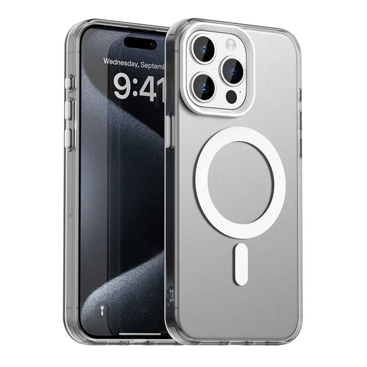 Custodia MagSafe per Apple iPhone 15 Pro Max, Techsuit, CandyCase, Bianca