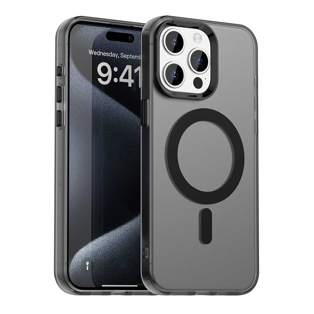 Custodia MagSafe per Apple iPhone 15 Pro Max, Techsuit, CandyCase, Nera