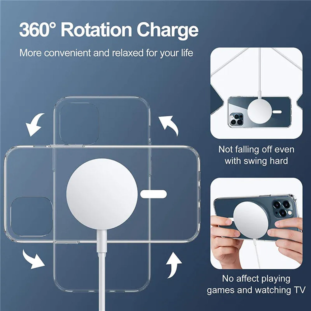 Custodia MagSafe per Apple iPhone 15 Pro Max, Techsuit, Pro, Nera