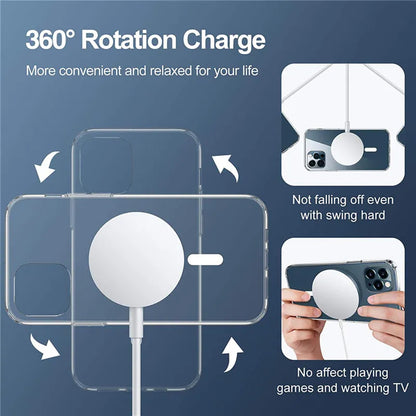 Custodia MagSafe per Apple iPhone 15 Pro Max, Techsuit, Pro, Nera