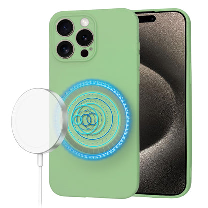 Custodia MagSafe per Apple iPhone 15 Pro Max, Techsuit, SoftFlex, Verde Chiaro
