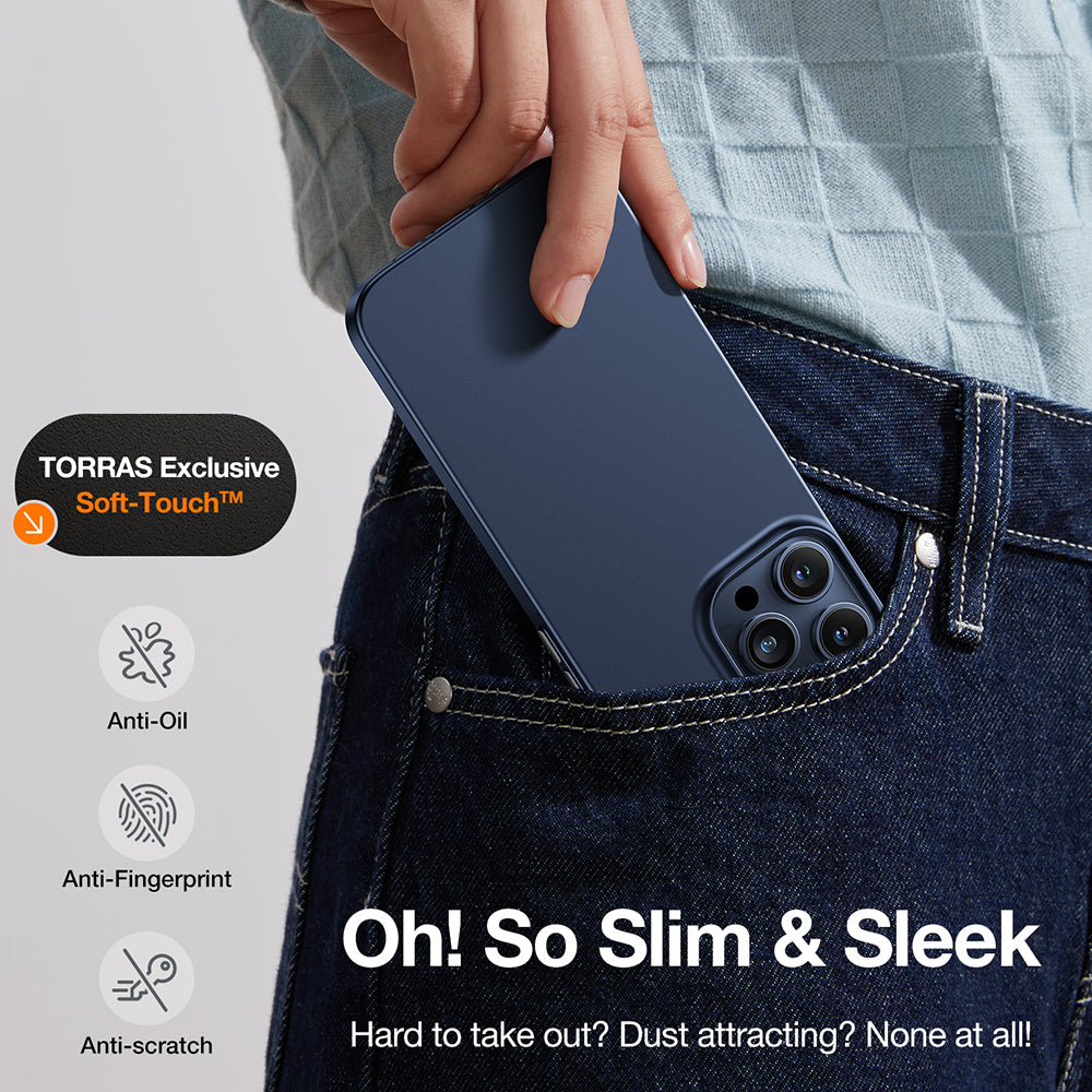 MagSafe Case for Apple iPhone 15 Pro Max, Torras, OriginFit, Navy Blue