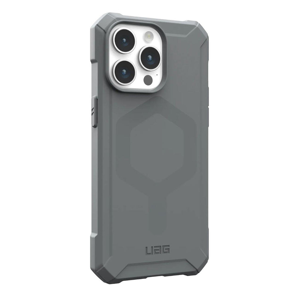 Custodia MagSafe per Apple iPhone 15 Pro Max, Urban Armor Gear, Essential Armor, Argento
